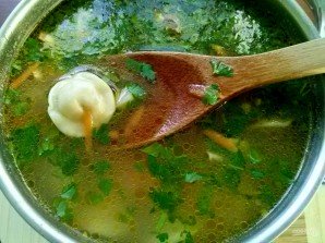 Бабушкин суп с пельменями - фото шаг 8