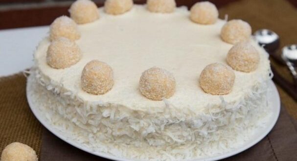 Торт «Рафаэлло» — пошаговый рецепт с фото