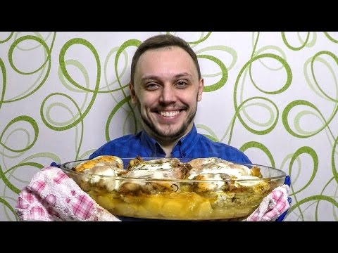 Видео рецепт Курица с картофелем в духовке