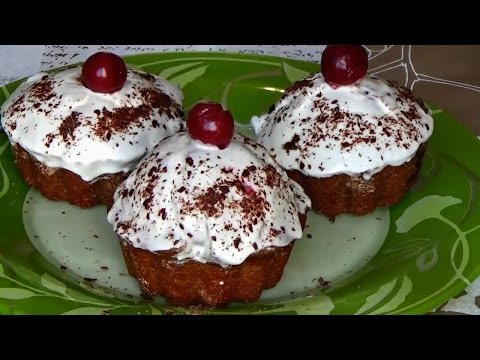 Видео рецепт Шоколадные кексы с орехами